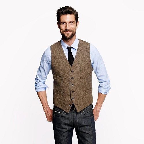 Men's Tweed Vest