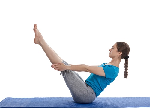 Navasana Or Boat Yoga Pose For Thyroid Patients