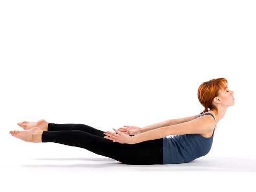 Salabhasana Yoga Pose To Stimulate Thyroid Glands