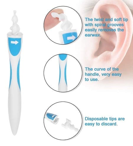 Smart Swab Ear Wax Removal With Replaceable Soft Tips