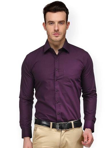 Full Sleeve Slim Fit Men Shirts For Office