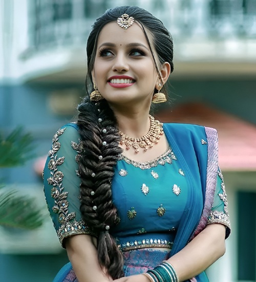 14 Reception wedding hairstyles ideas | wedding hairstyles, south indian  wedding saree, wedding saree indian