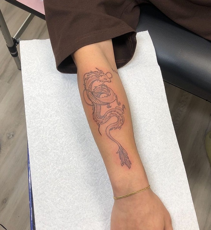 Japanese Style Tattoo On Arm