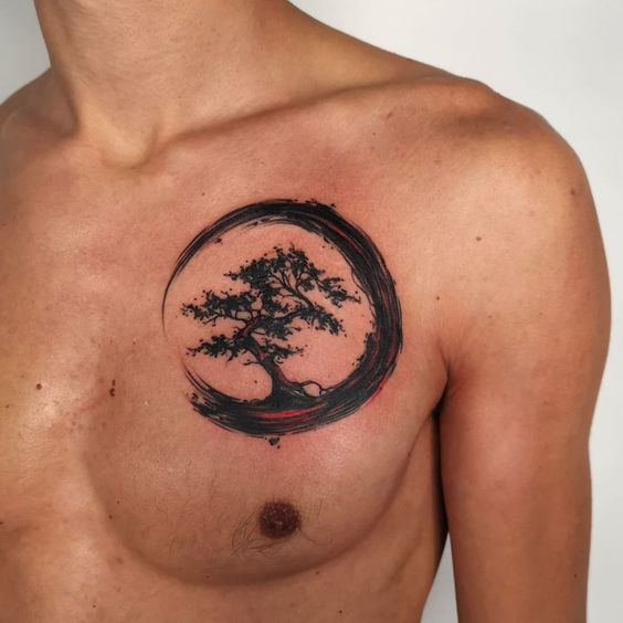 Japanese Tattoo On Chest