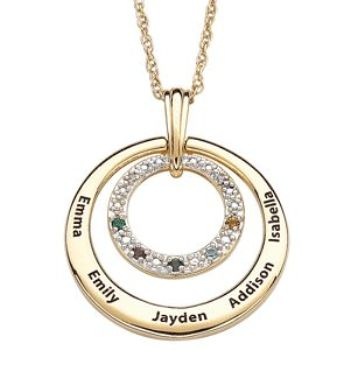 Locket With Family Name Embossed