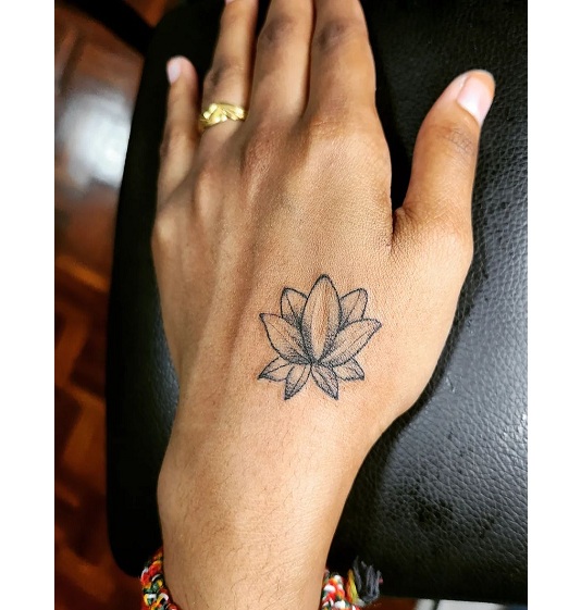 Lotus Tattoo On Hand