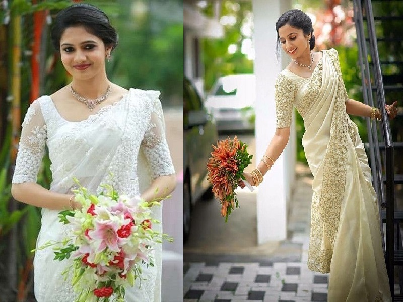 Top 10 Trending Christian Bridal Sarees With Gorgeous Look