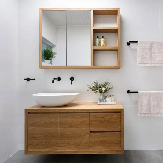 20 Best Bathroom Cabinet Designs With, Tabletop Vanity Mirror Cabinet