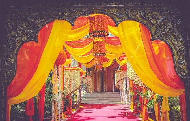 Party Hall Entrance Decoration