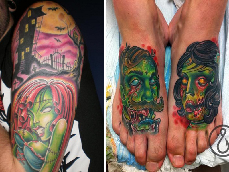 9 Best Scare Zombie Tattoo Designs And Ideas