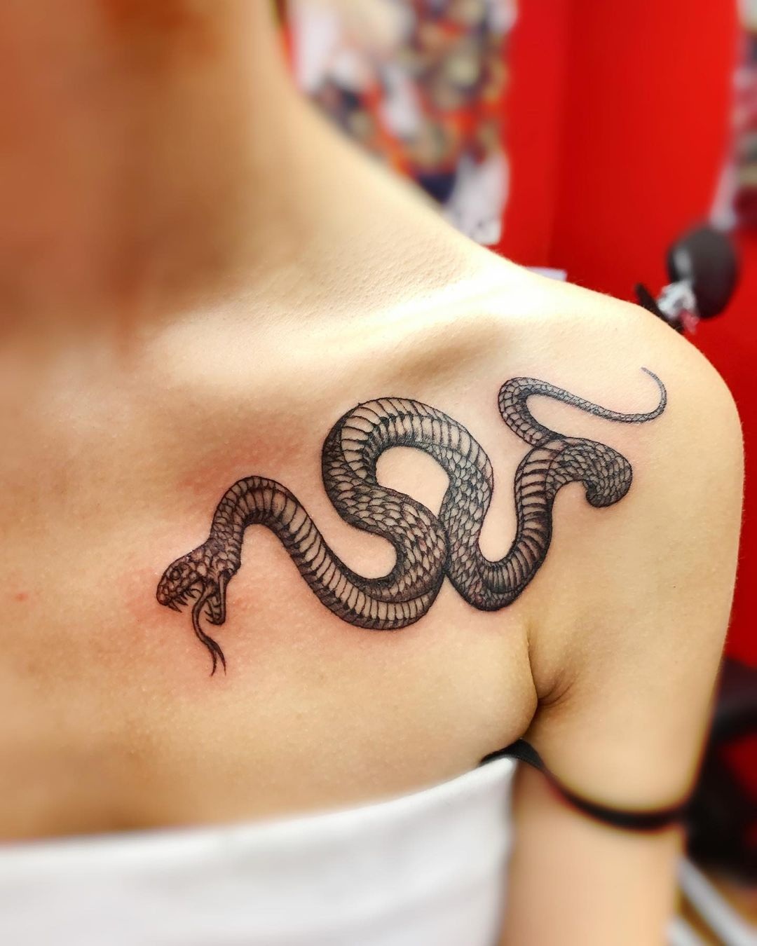 Asian Snake Tattoo