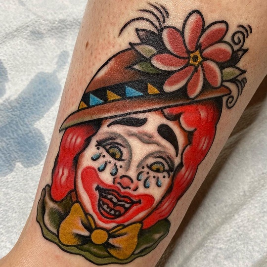 Clown Tattoo Design