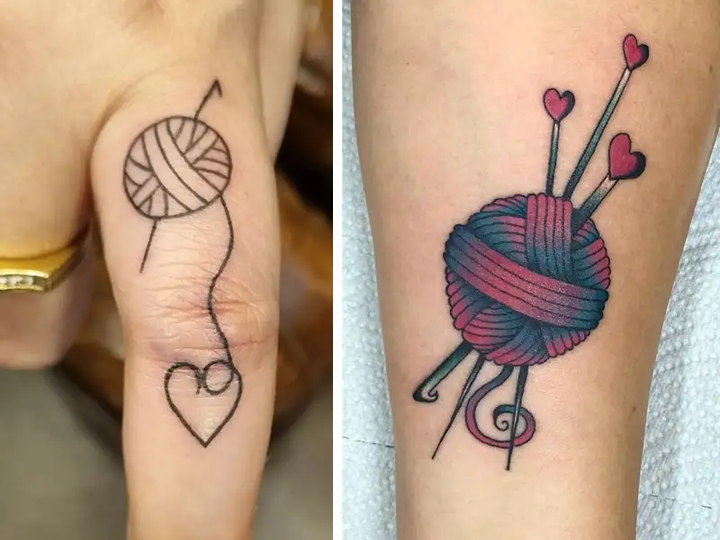 10 Stylish and Cool Crochet Tattoo Designs with Images