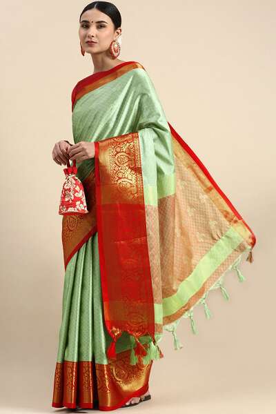 Dharmavaram Cotton Silk Saree