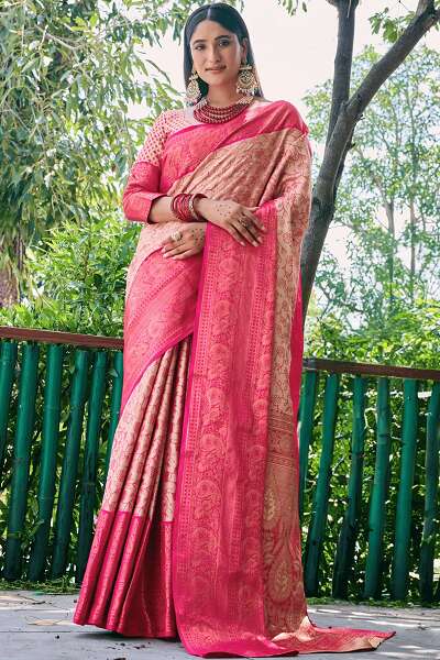 Original Bridal kubera pattu saree (copper zari full weaved) smooth texture  and flowy fabrics easy to drape😍❤️🌸 With perfect m... | Instagram
