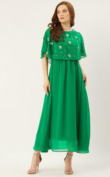 Green Long Casual Dress