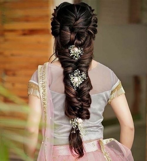 Hairstyles For Silk Saree 26