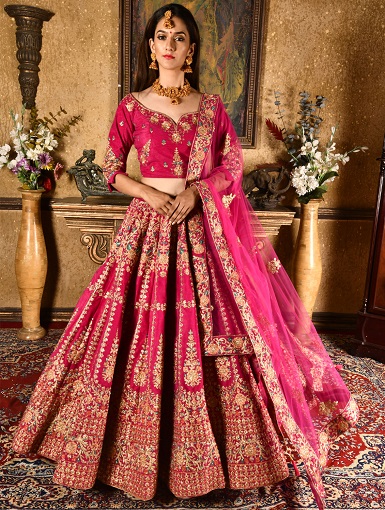 Buy Nidhika Shekhar Ivory Silk Shubh Ganga Utsav Pre-draped Lehenga Saree  With Blouse Online | Aza Fashions