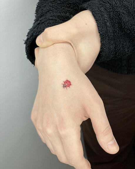 Microrealistic ladybug tattoo on the shoulder in 2023  Lady bug tattoo  Bug tattoo Ladybird tattoo