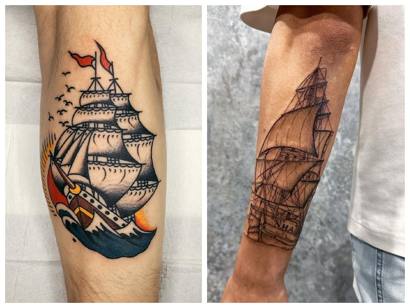 9 Stunning Ship Tattoo Designs and Ideas  Styles At Life