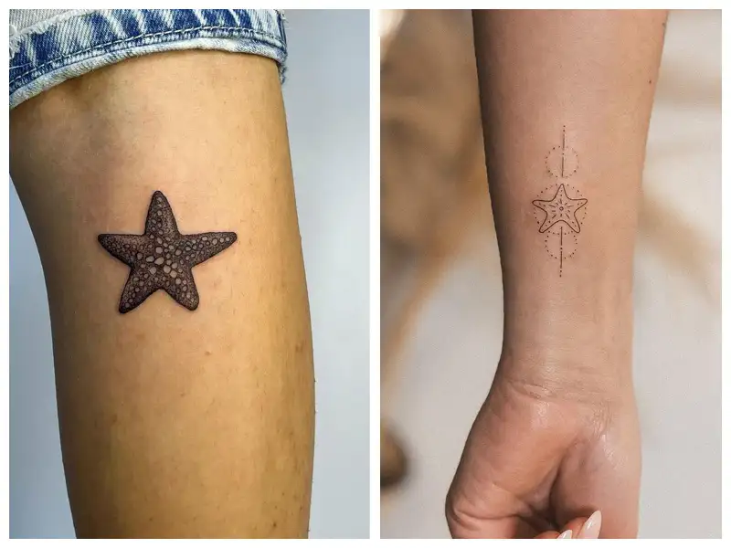 Shoulder Starfish Tattoo by Anthony Ortega