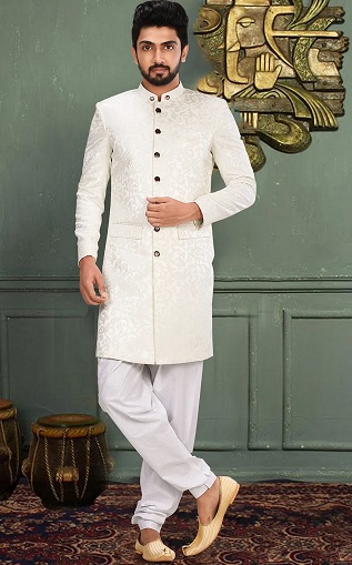 White Sherwani For Wedding