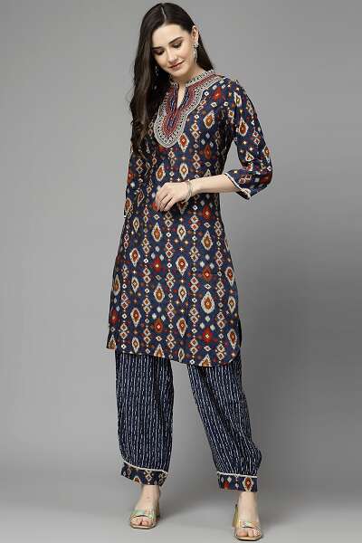 Zari Embroidery Salwar Suit