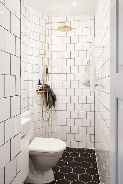 Gold Bathroom Shower Designs