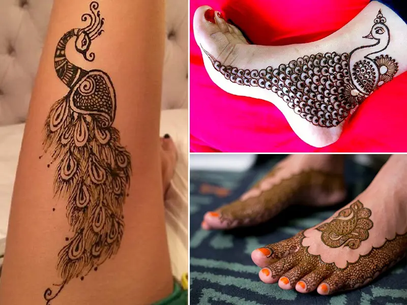 20 Appealing Peacock Mehndi Designs For Hands And Legs