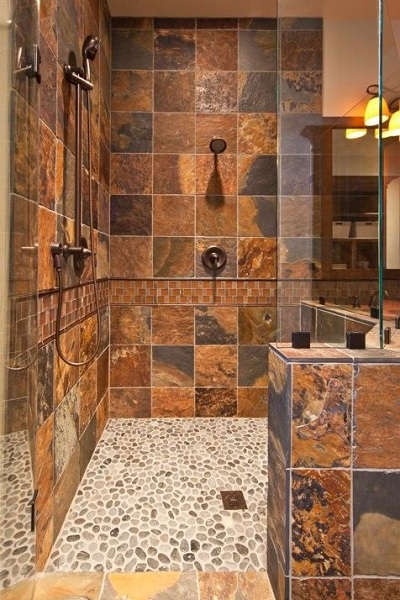 Rustic Bathroom Wall Tiles