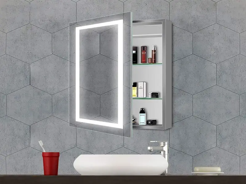 9 Best Bathroom Mirror Cabinet Designs, Mirrored Vanity Sink Cabinet