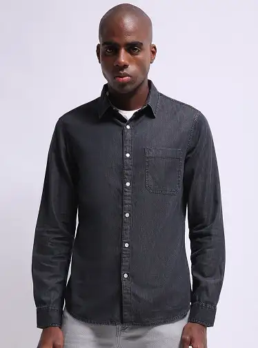 zero Hinge Contract 20 Stylish Models of Black Shirts For Men - Latest Collection