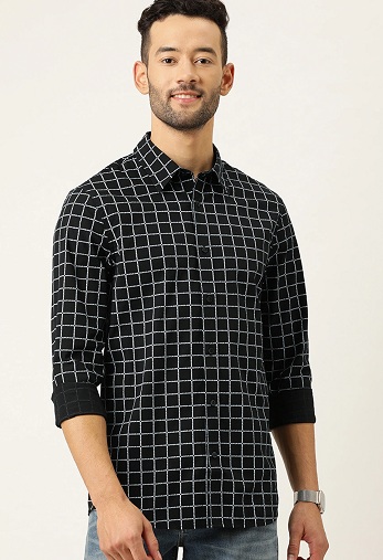 Black And White Checkered Shirt