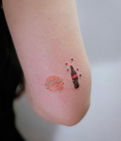 Burger Tattoo Idea