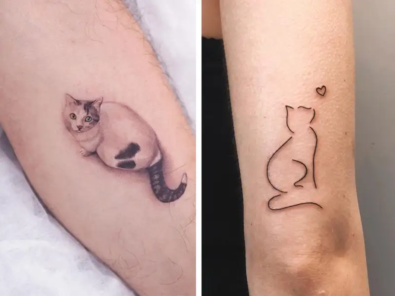 Share more than 85 cat small tattoo