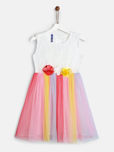 Fancy Rainbow Dress For 5 Year Old Girl