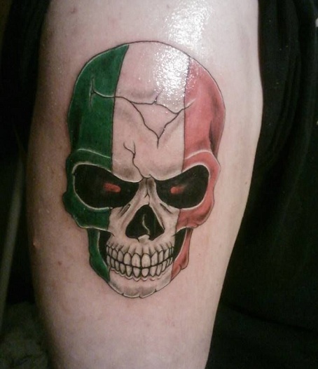 Italian Skull Tattoo