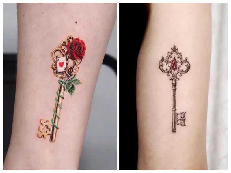 32 MustSee Skeleton Key Tattoo Designs  TattooBlend