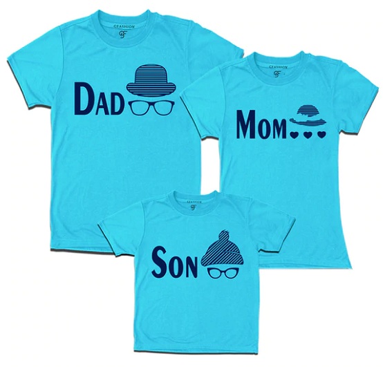 Mom Dad Son T Shirt