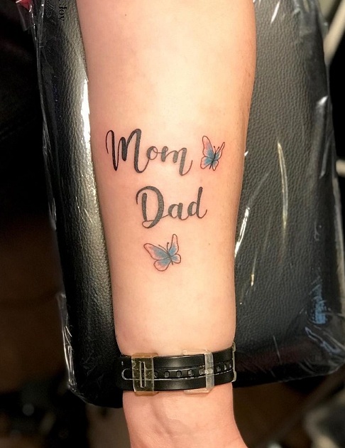 voorkoms Mom Dad Tattoo Design - Price in India, Buy voorkoms Mom Dad Tattoo  Design Online In India, Reviews, Ratings & Features | Shopsy.in