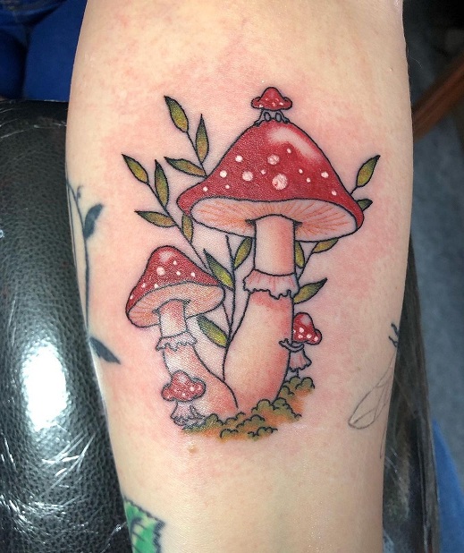 Mushroom Tattoo Design