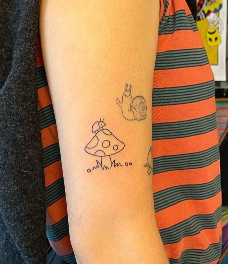 Mushroom Tattoo Idea