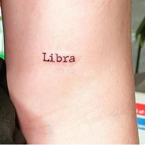 Straightforward Libra Tattoo Meaning