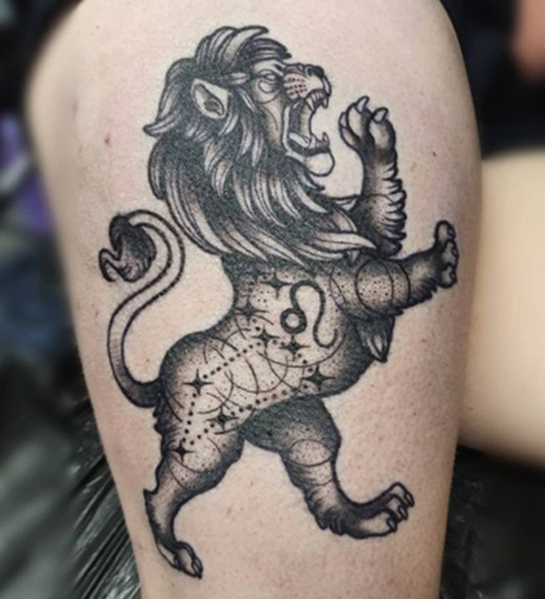 Wild Leo Lion Tattoo Ideas