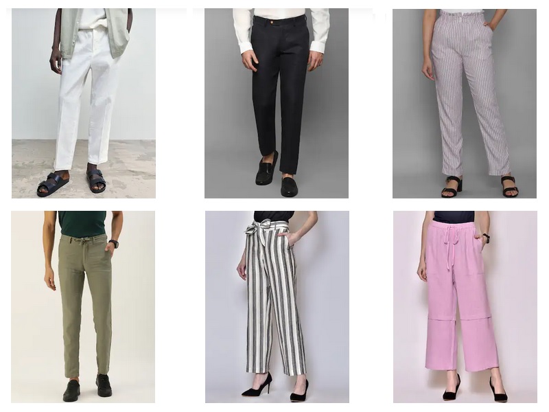 10 Comfortable Designs Of Linen Trousers For Men And Women