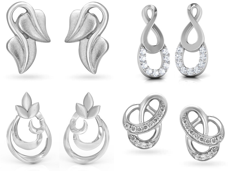 15 Latest Models Of Platinum Earrings For Men And Women