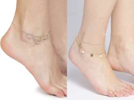 9 Beautiful Designs of Crystal Anklets for Stylish look