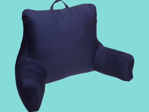 Brent Wood Blue Brushed Twill Pillow
