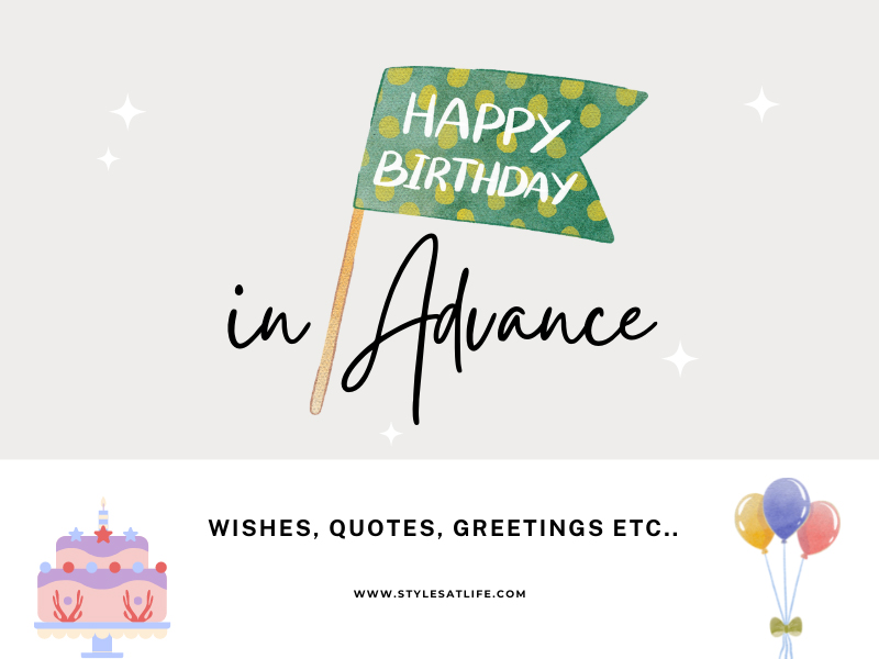 Cute Advance Happy Birthday Greetings 2022