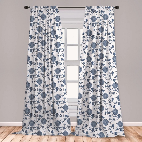Floral Bedroom Curtain Designs